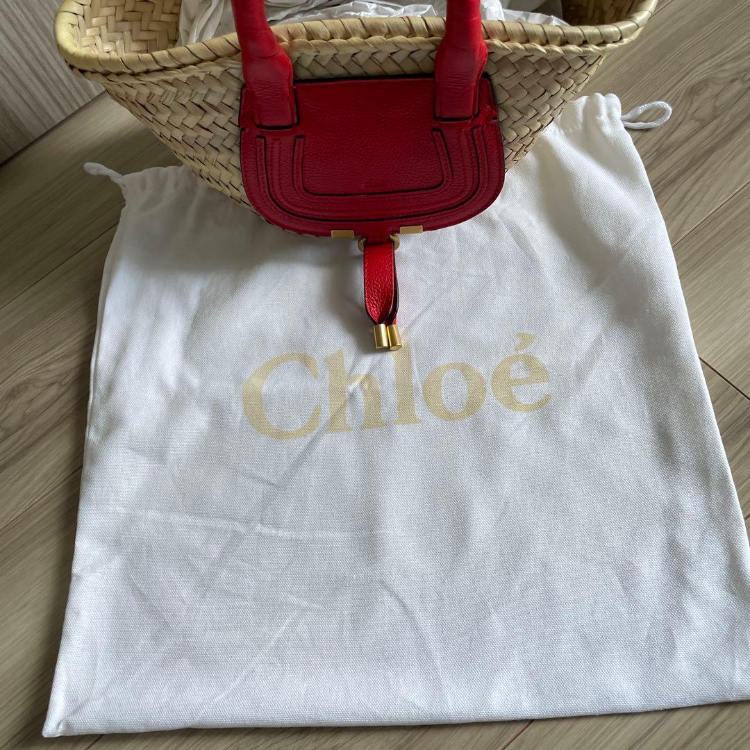 【美品】Chloe クロエ かごバッグ ミニ バスケット MARCIE