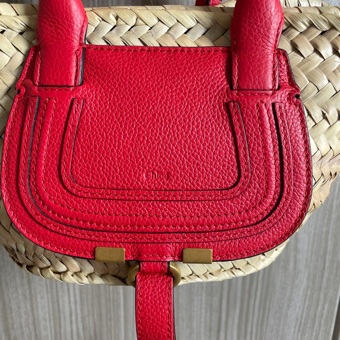 【美品】Chloe クロエ かごバッグ ミニ バスケット MARCIE