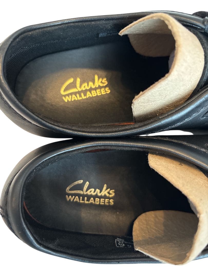 年内限定価格‼️Clarksワラビーエヴォウォータープルーフ ブラックレザー27