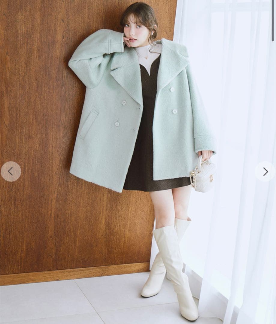 【新品未使用】25AW LILLIAN CARAT シャギーミドルコート完売品