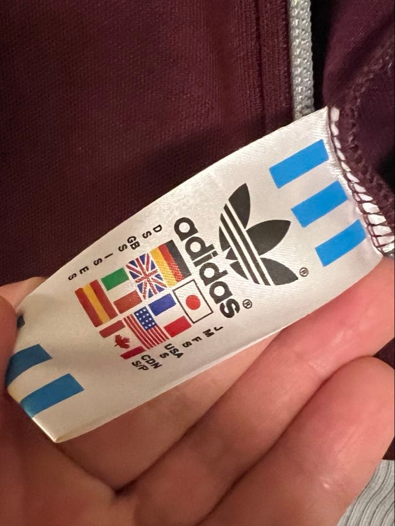 美品激レアaddidasoriginalsベッケンバウアージャージバーガンディS