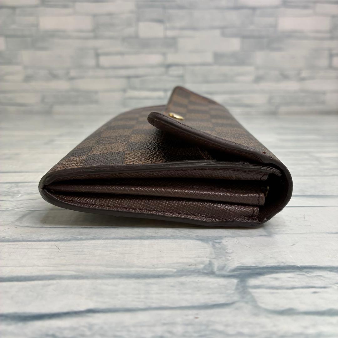 美品　45 ルイヴィトン ダミエ 長財布　二つ折り財布　ku4