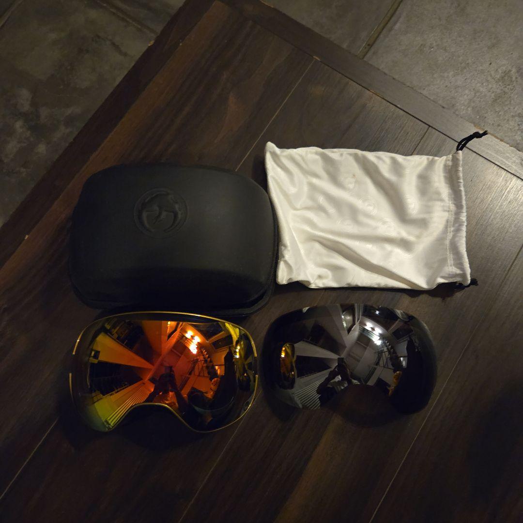 スノーゴーグル オレンジレンズ 付属品あり