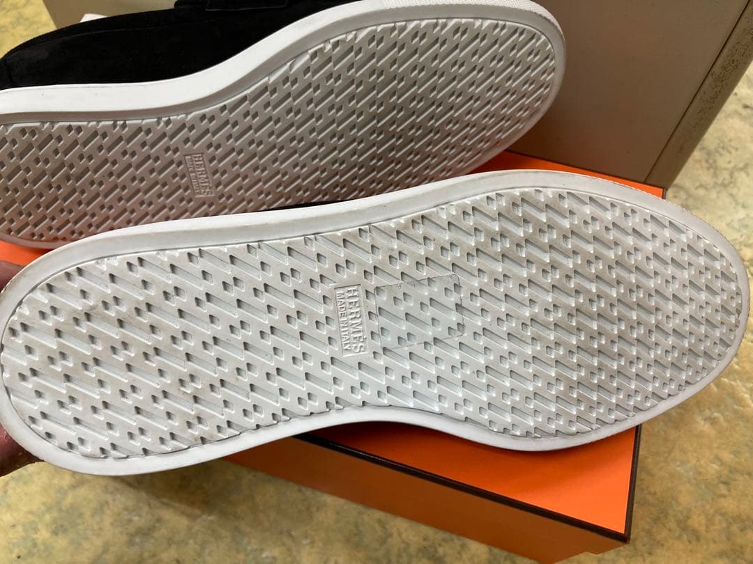 美品 エルメス HERMES ローファー スウェードレザー 41.5(26.5)