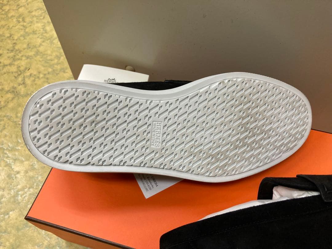 美品 エルメス HERMES ローファー スウェードレザー 41.5(26.5)