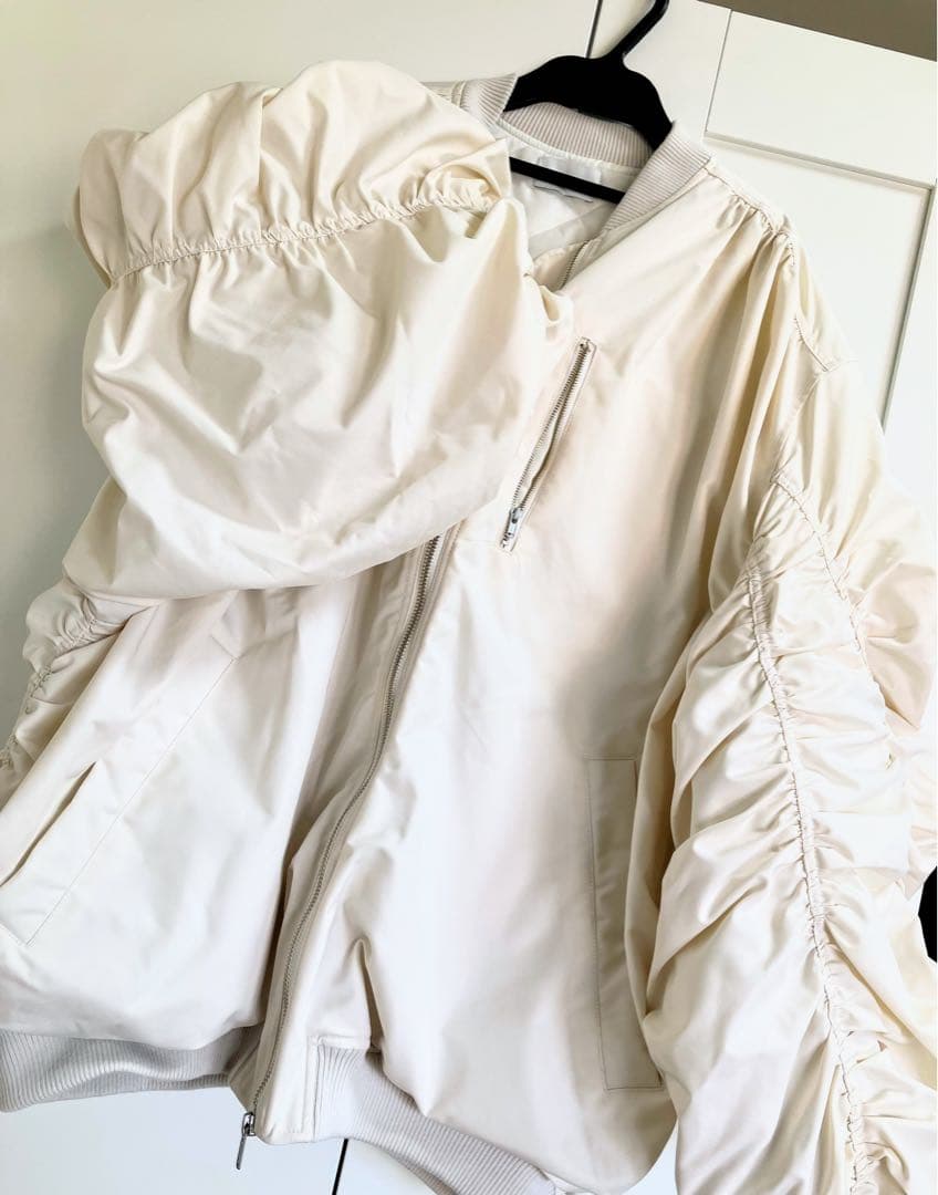 【美品】La BeLLE ETUDE ギャザーボリュームキルトライナーMA-1