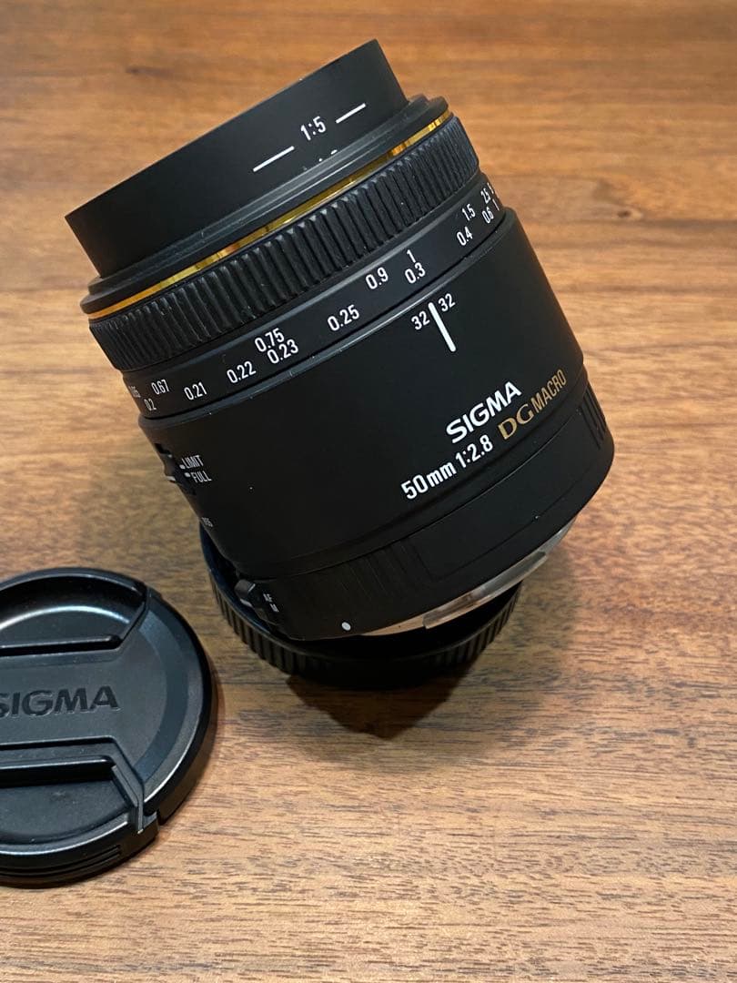 SIGMA 50mm F2.8 DG MACRO 単焦点　動作品　キャノンEF