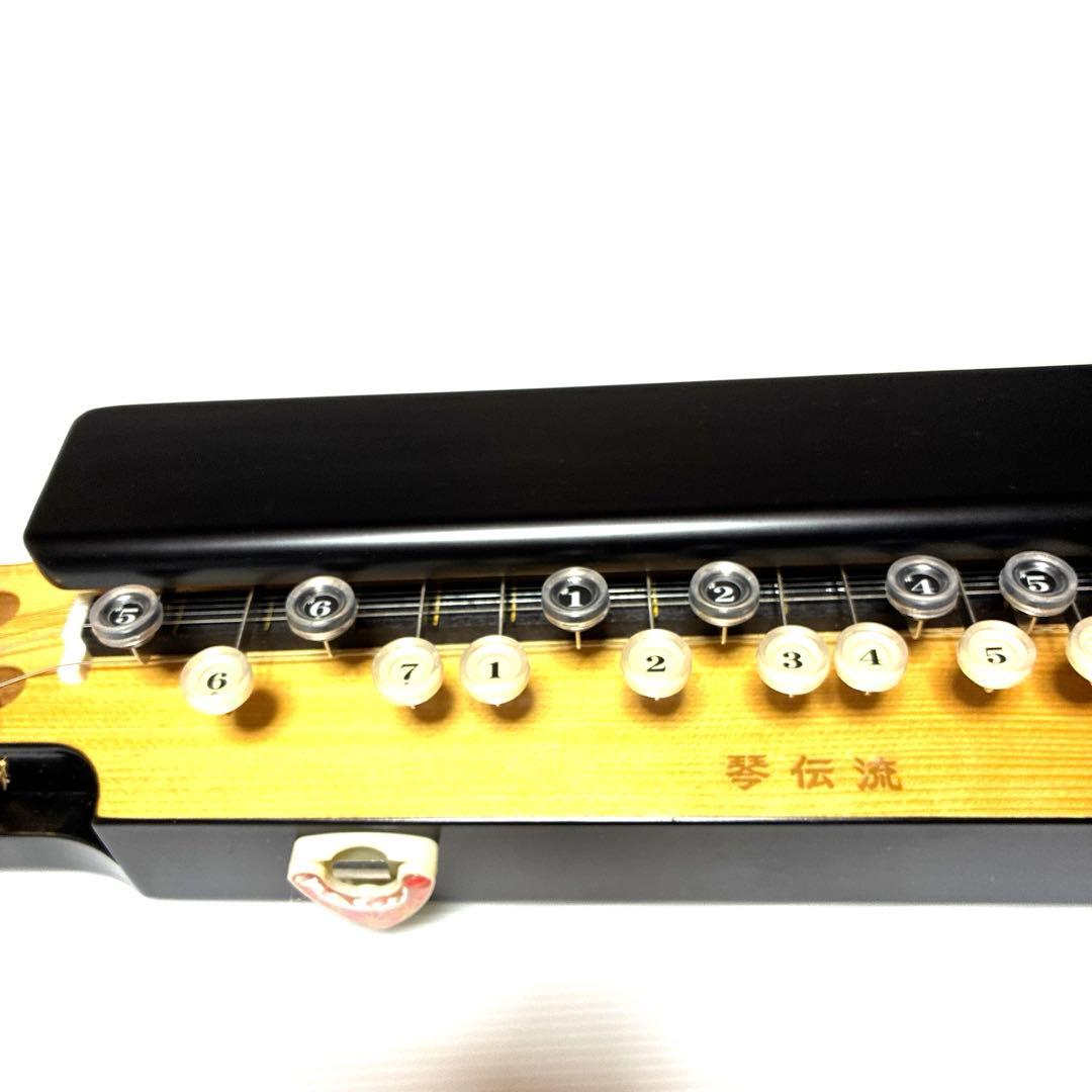 美品 希少品 大正琴 月光 電子琴 エレキ ハードケース 付 琴伝流 ソプラノ