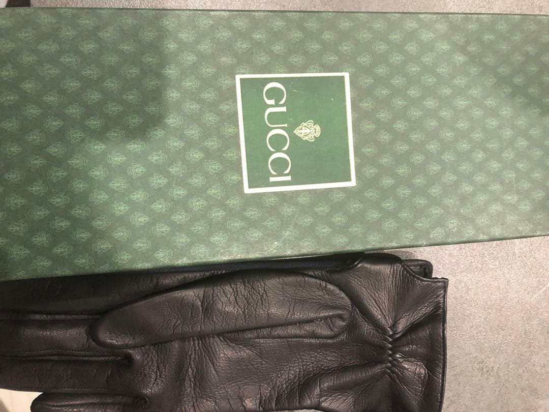 【新品未使用】GUCCI グッチ レザー＆スエード 手袋 サイズ7 箱付き