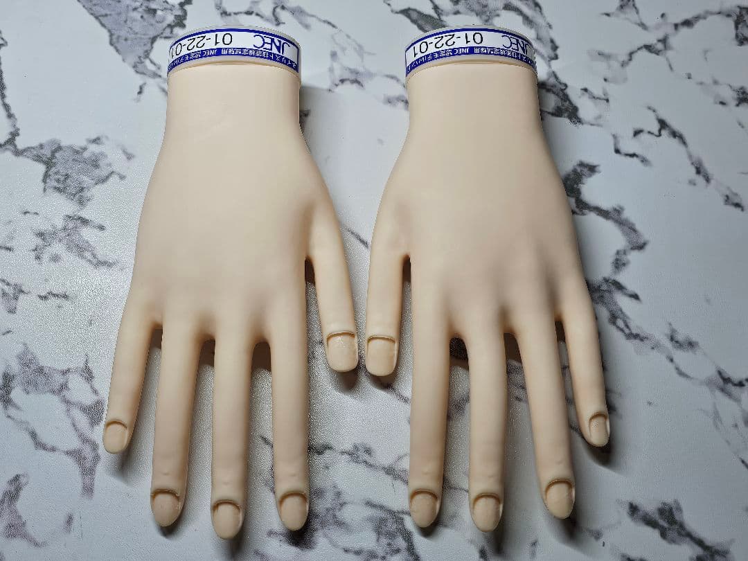 ネイリスト技能検定試験用　JNEC認定モデルハンド 2セット