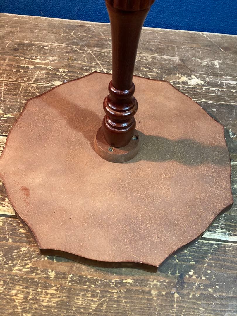 G サイドテーブル　コーヒーテーブル　アンティーク調　ヨーロピアン風　花台　緑