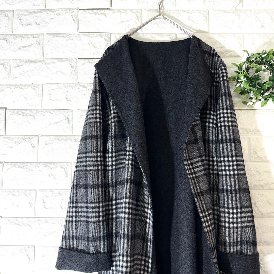 UNTITLEDリバーコート イタリア製 ダブルフェイス 極美品 アンタイトル