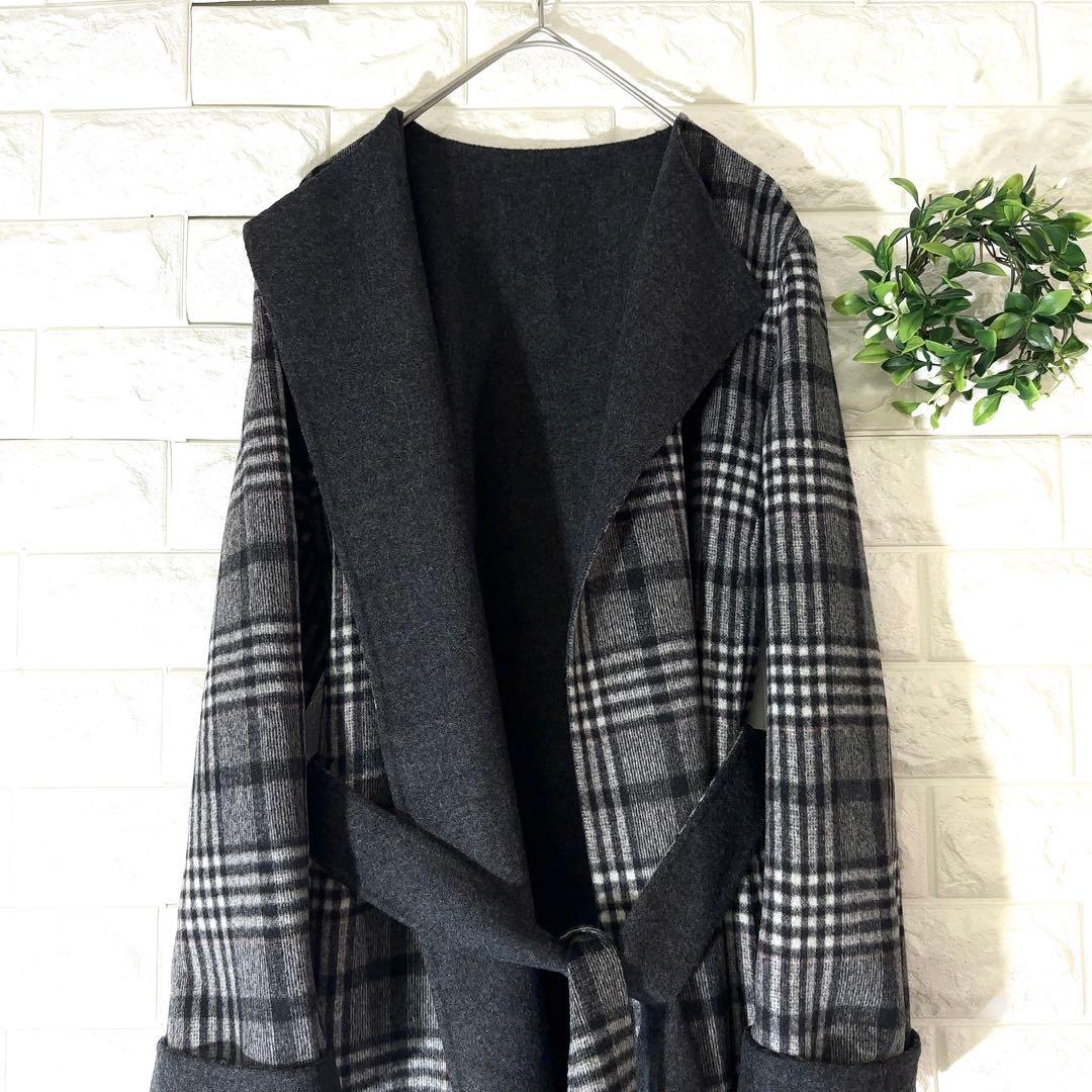 UNTITLEDリバーコート イタリア製 ダブルフェイス 極美品 アンタイトル