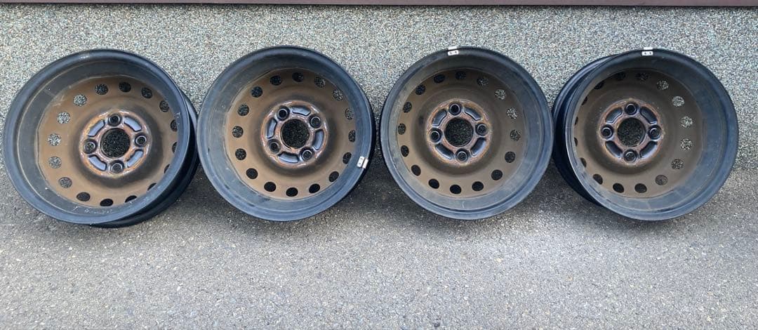 HONDA Nバンブラックスチールホイール 12インチ 4本セット