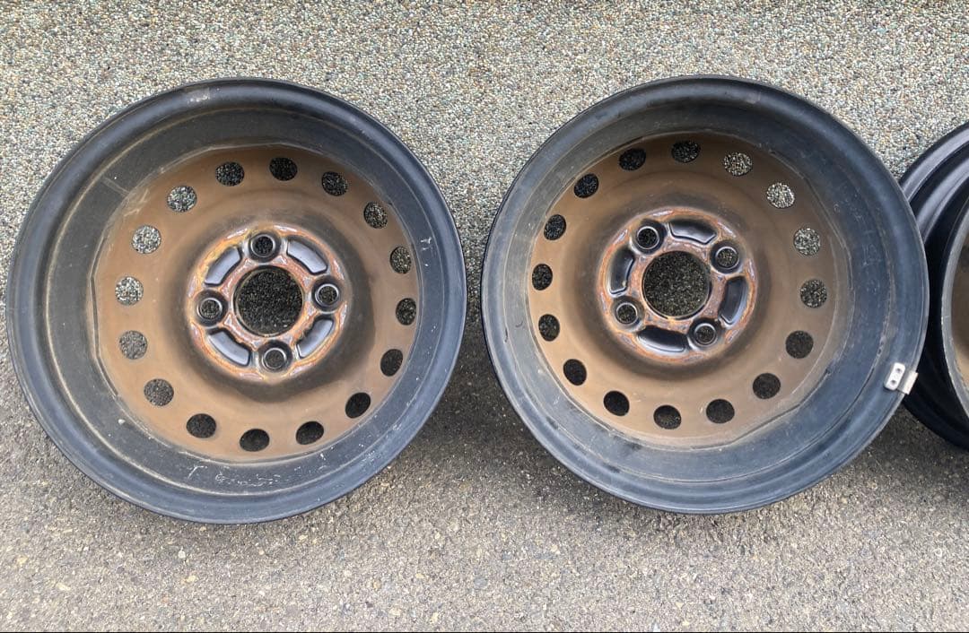 HONDA Nバンブラックスチールホイール 12インチ 4本セット