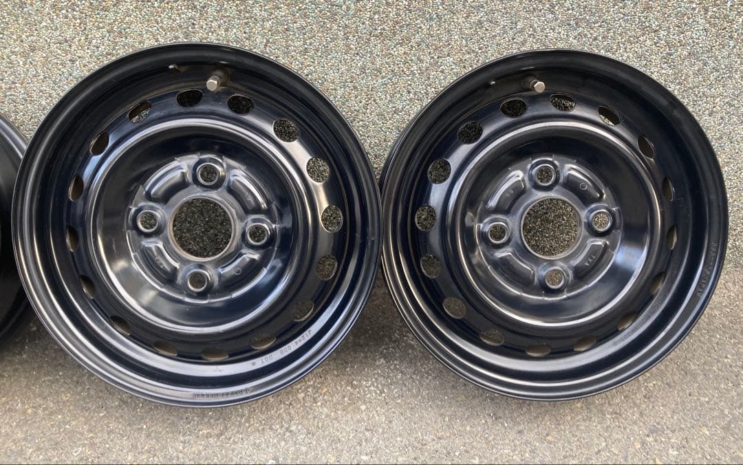 HONDA Nバンブラックスチールホイール 12インチ 4本セット