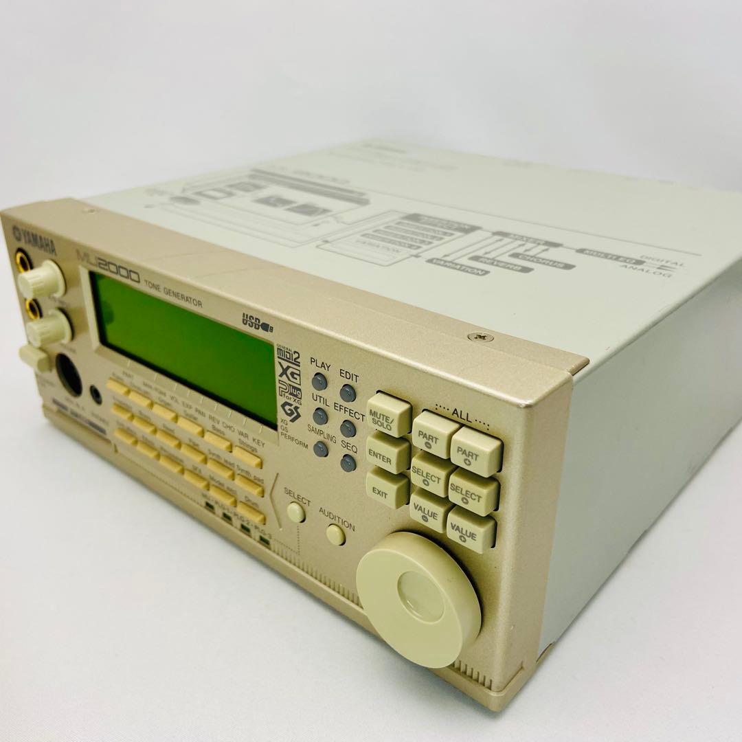 名機 YAMAHA MU2000 音源モジュール 動作品 液晶良好 AC付属