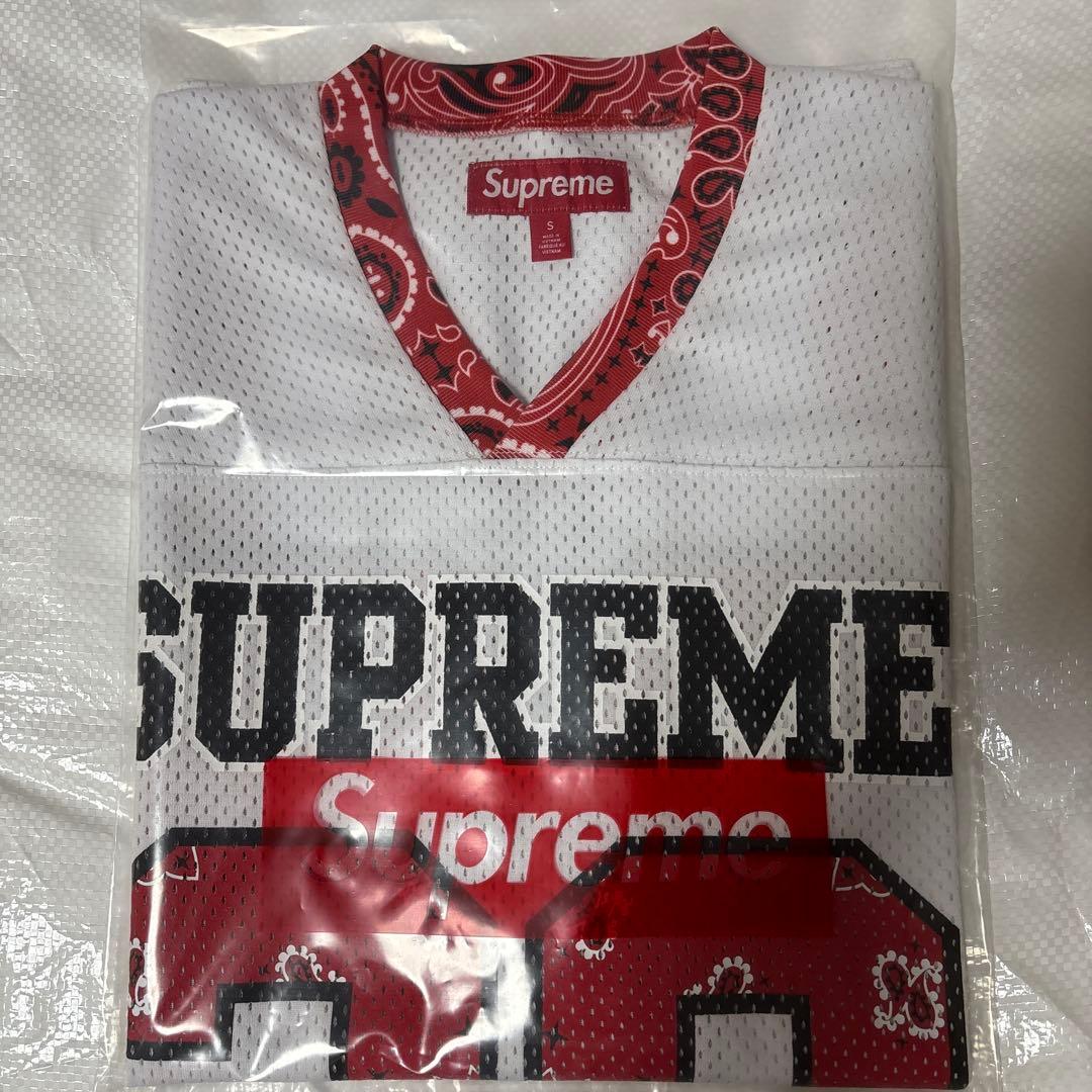 シャツ Supreme 25ss Bandana Football Jersey S