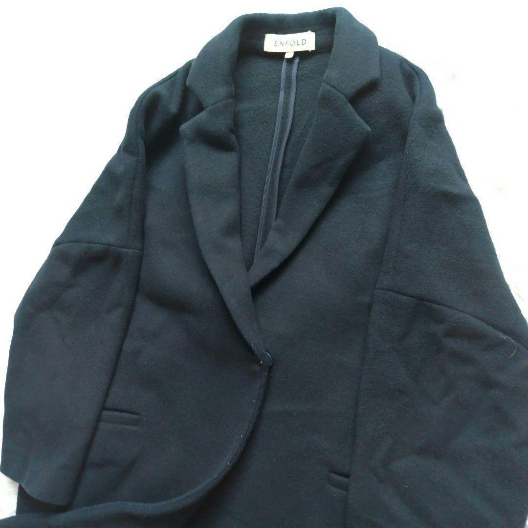 ENFOLDエンフォルド　 ウール　チェスター　ロングコート　 36