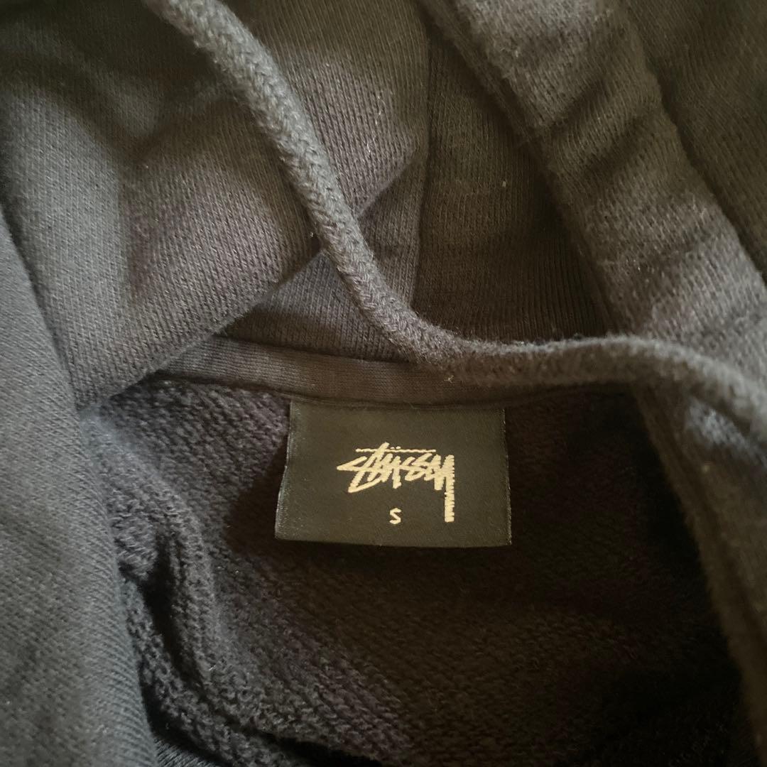 Stussy ブラック パーカー S