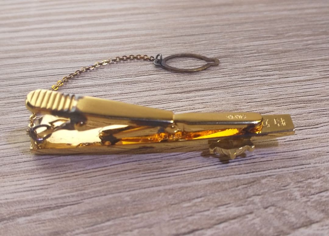 【未使用】全日本海員組合　特別功労賞　ネクタイピンと胸付バッジ 長保管品 18K