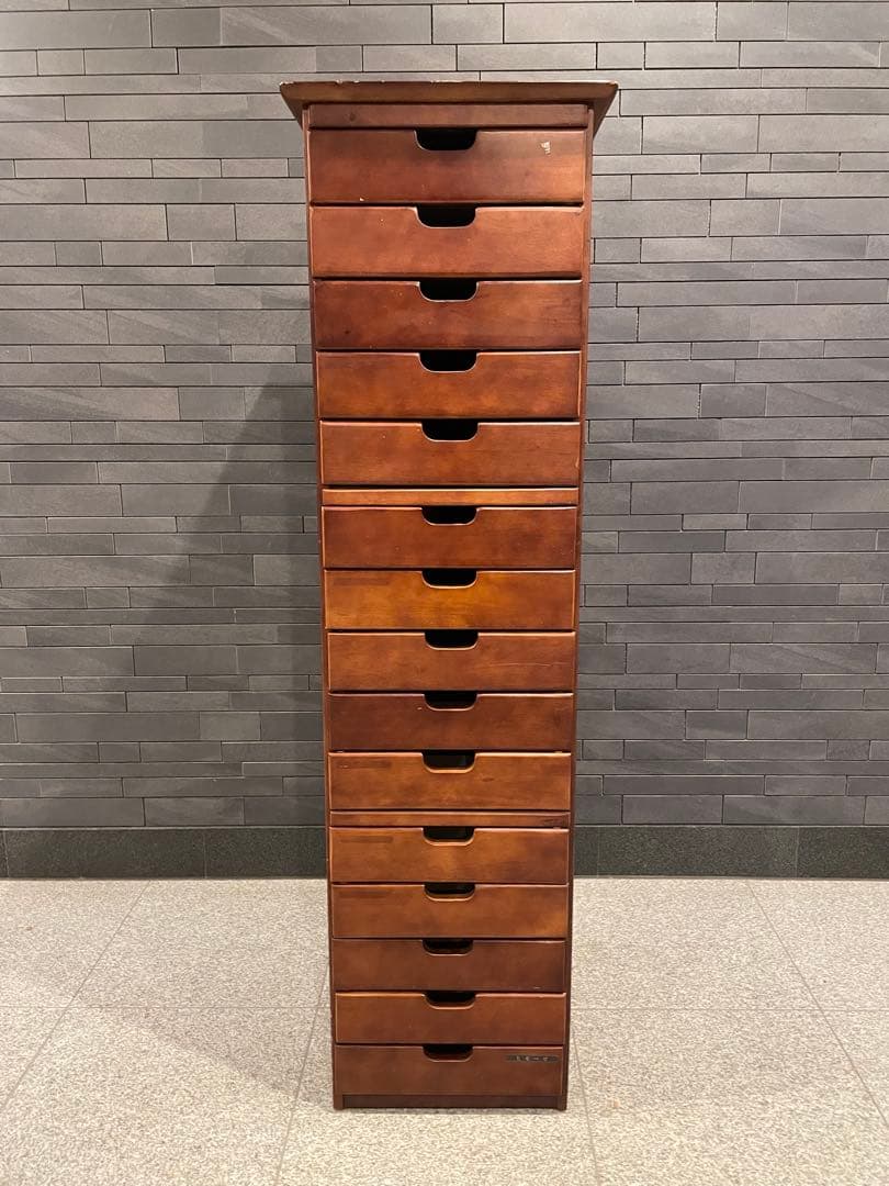 はやし　レトロ 高級ハイキャビネット タワー レターケース　１5段