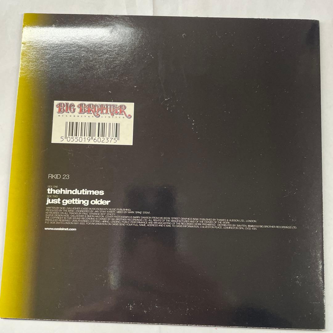 Oasis the hindutimes 新品7\"レコード