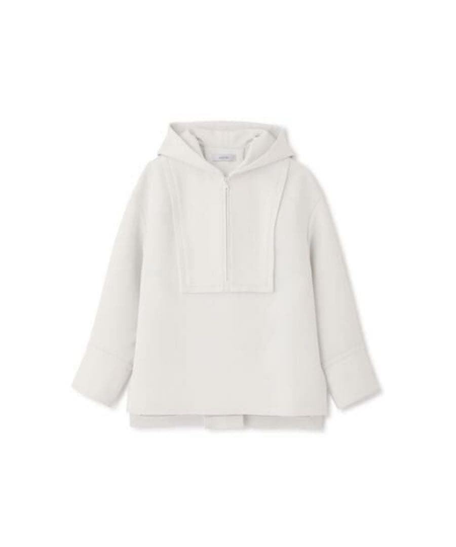 ADORE トリプルクロスパーカー ハーフジップ ホワイト プルオーバー