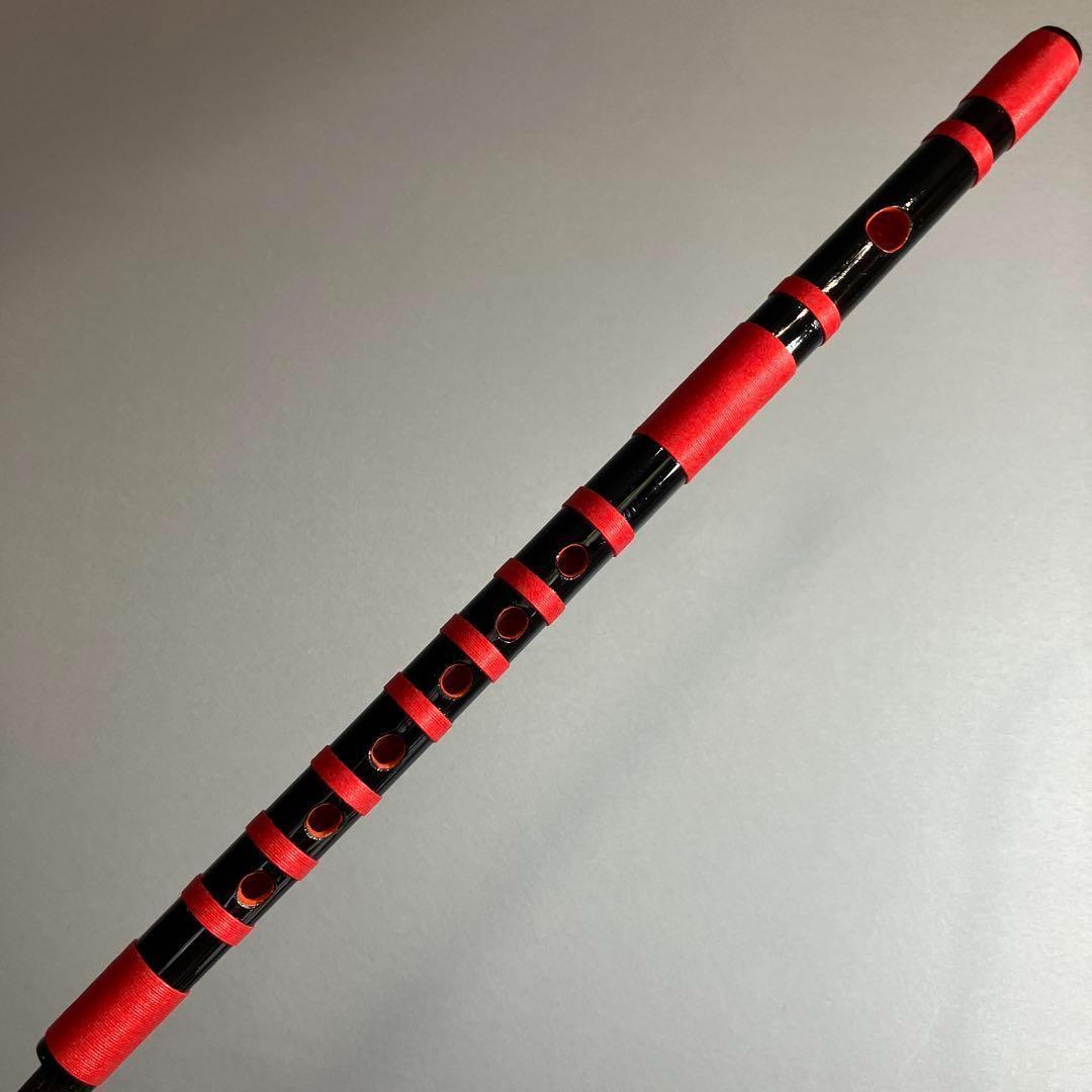 神楽笛（古典調篠笛、囃子笛）　 MRK- 83　石見地方　和楽器　竹笛 　総巻