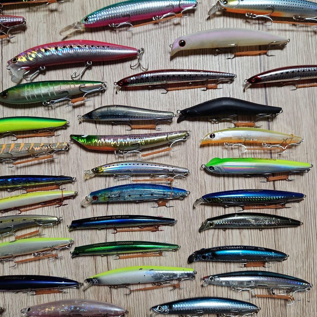 シーバスルアー52個　ダイワ　シマノ　メガバス　ロンジン　ブルーブルー　他