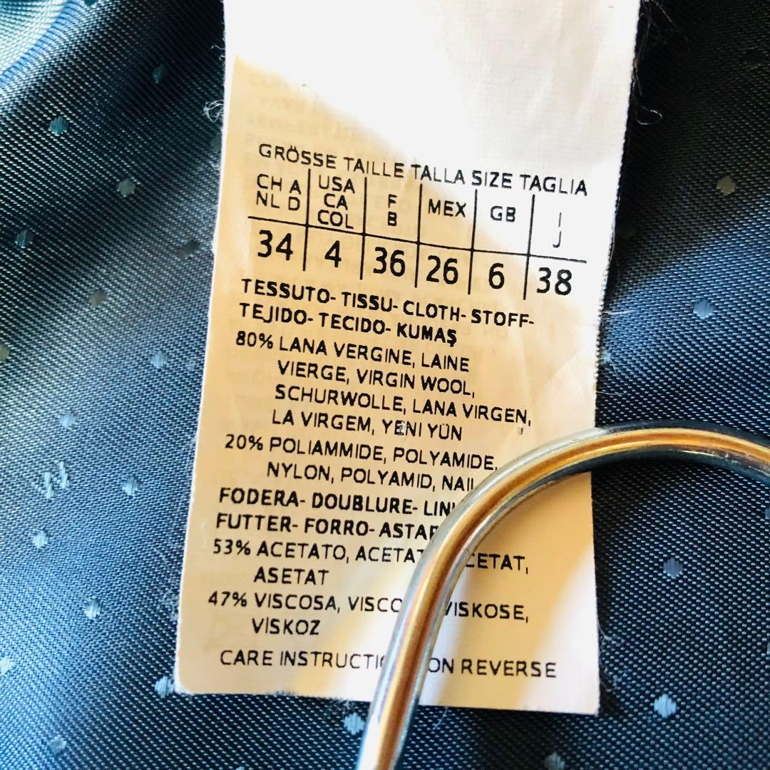 美品✨マックスマーラ ベルテッドコート 2WAY 女優襟 ネイビーブルー 38