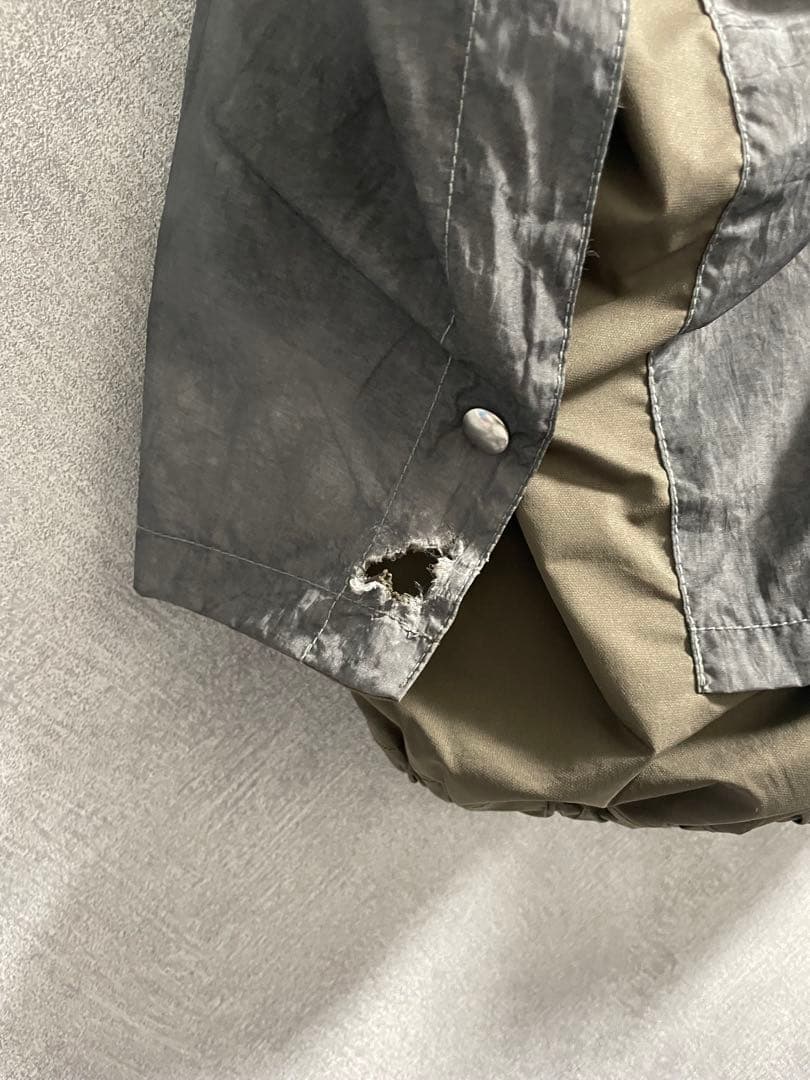 圭*将様 GRANCY ナイロンパンツ　グレーグリーン