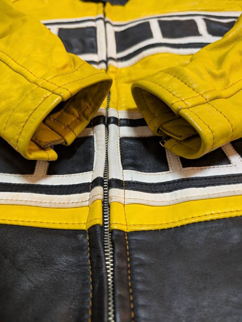 vintage【NANKAI ︎/南海部品】レーシングウェア　革つなぎ　スーツ