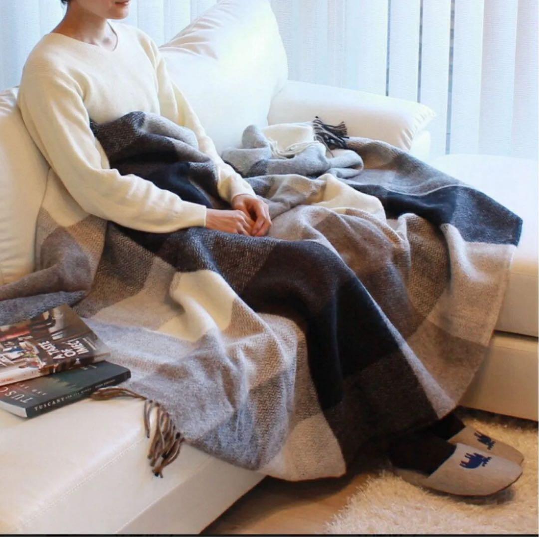 【新品未使用】ACTUS伊勢丹取扱い☆KLIPPANスローケット130×200