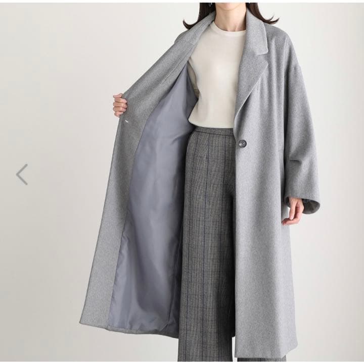 D'Azur ダジュール　テーラードロングコートXXL