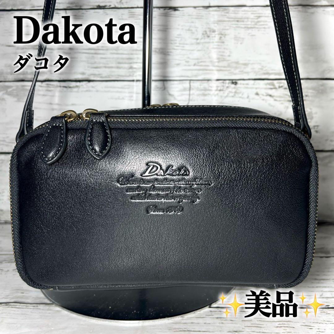 ＊sara＊✨Dakota ダコタ お財布ショルダーバッグ斜め掛けレザー黒
