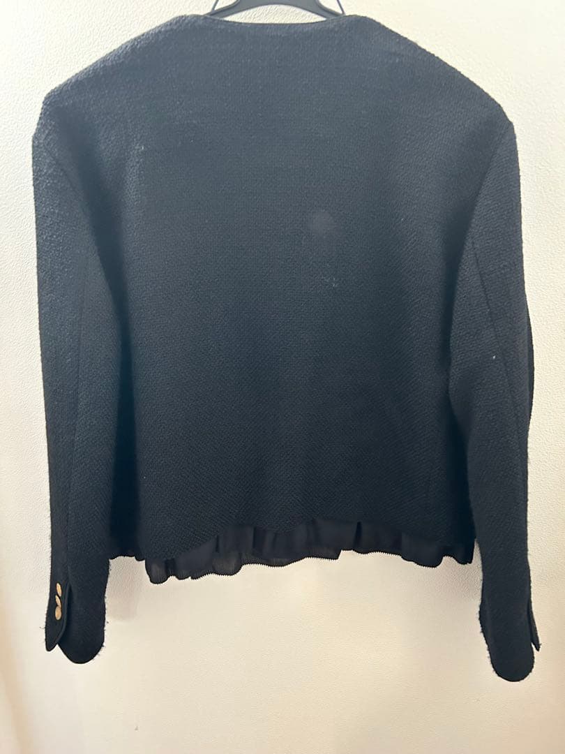 VERMEIL par iena ツイードノーカラージャケット 38