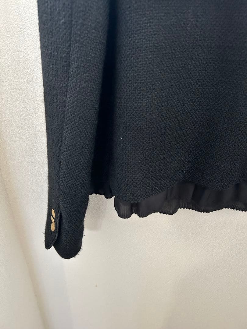 VERMEIL par iena ツイードノーカラージャケット 38