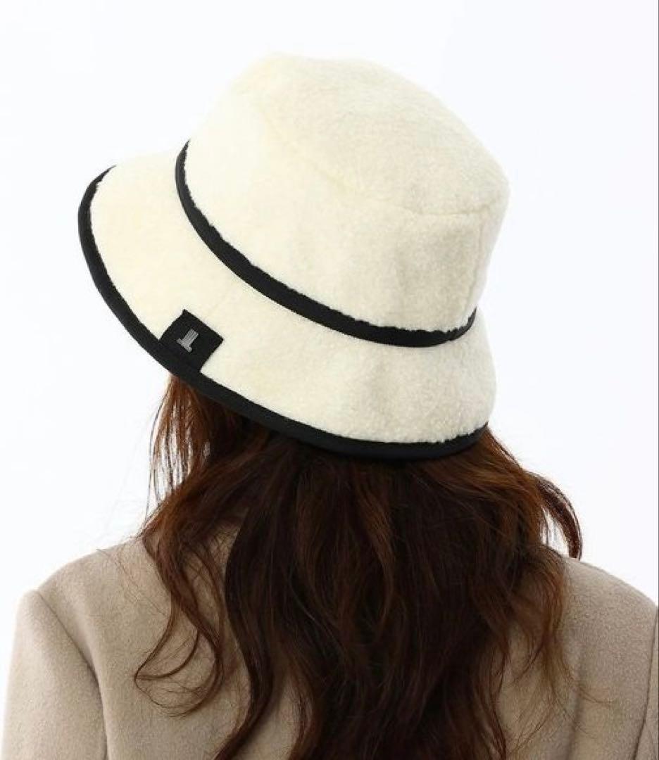 タグ付きLANVIN en Bleu ランバン オン ブルー ボアバケットハット