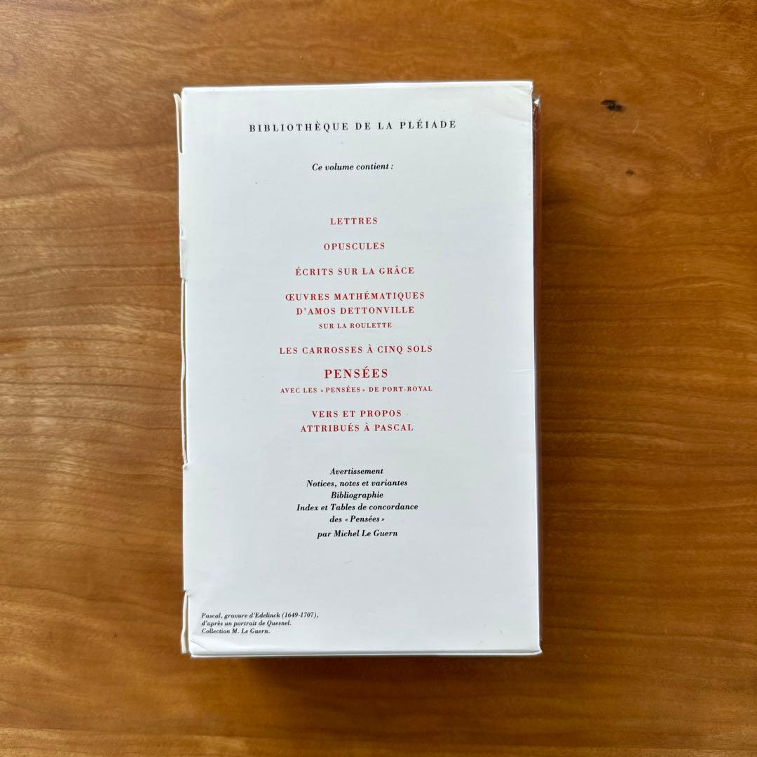 洋書 Blaise Pascal Oeuvres completes 2