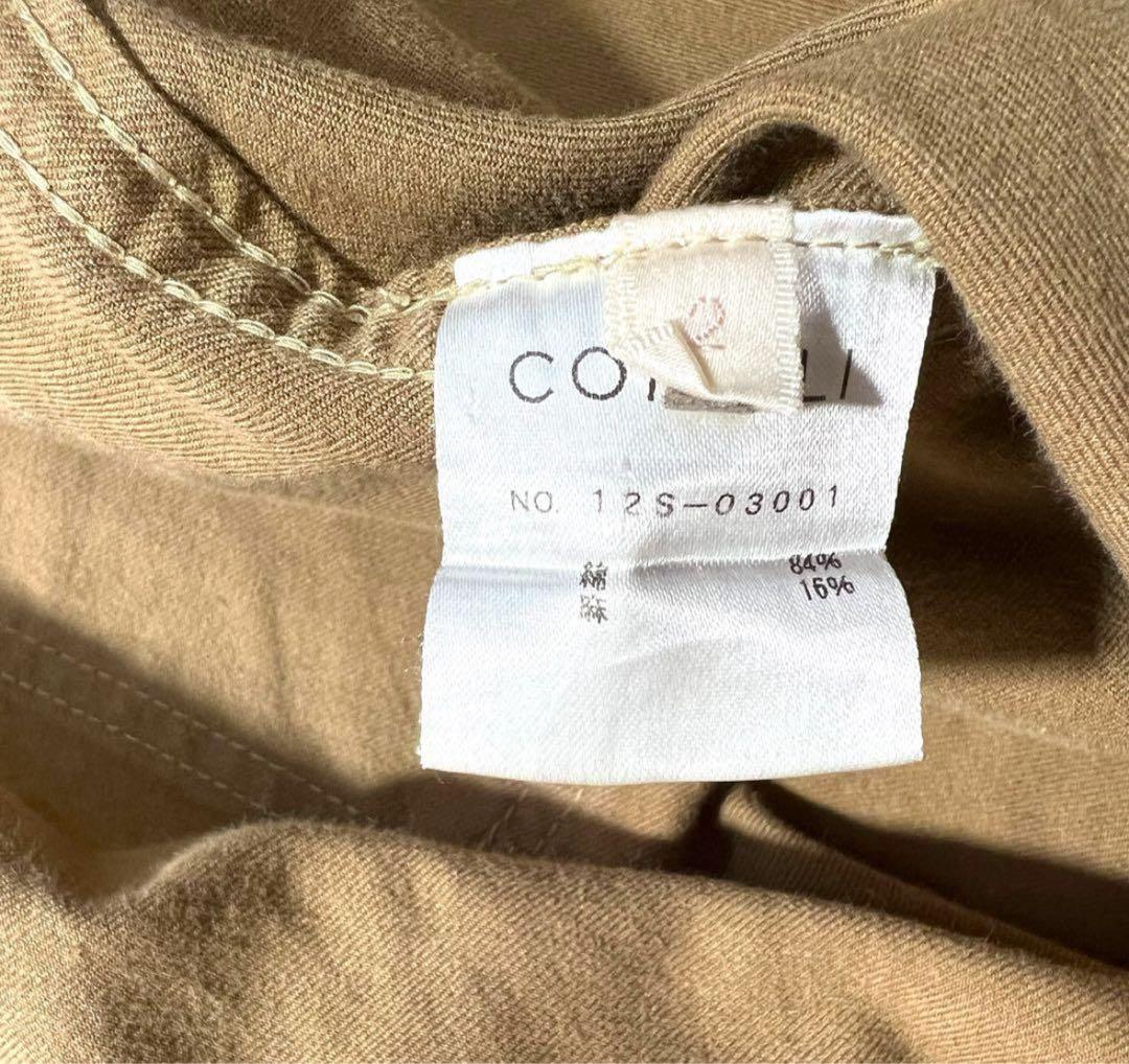 COMOLI ベルテッド パンツ 2 カーキ ストレート トラウザーズ コモリ