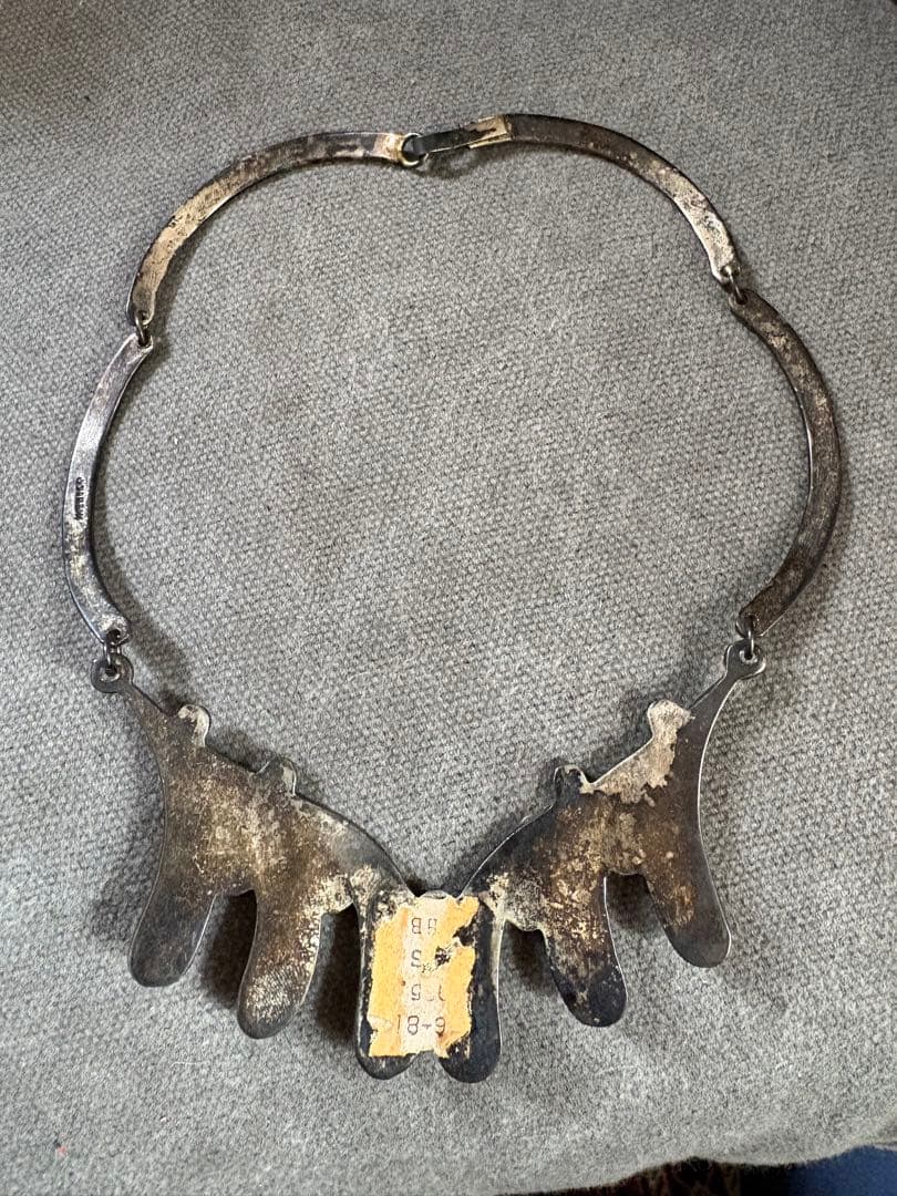 d*7様 エレガントな流線型ペンダントネックレス／メキシカンネックレス