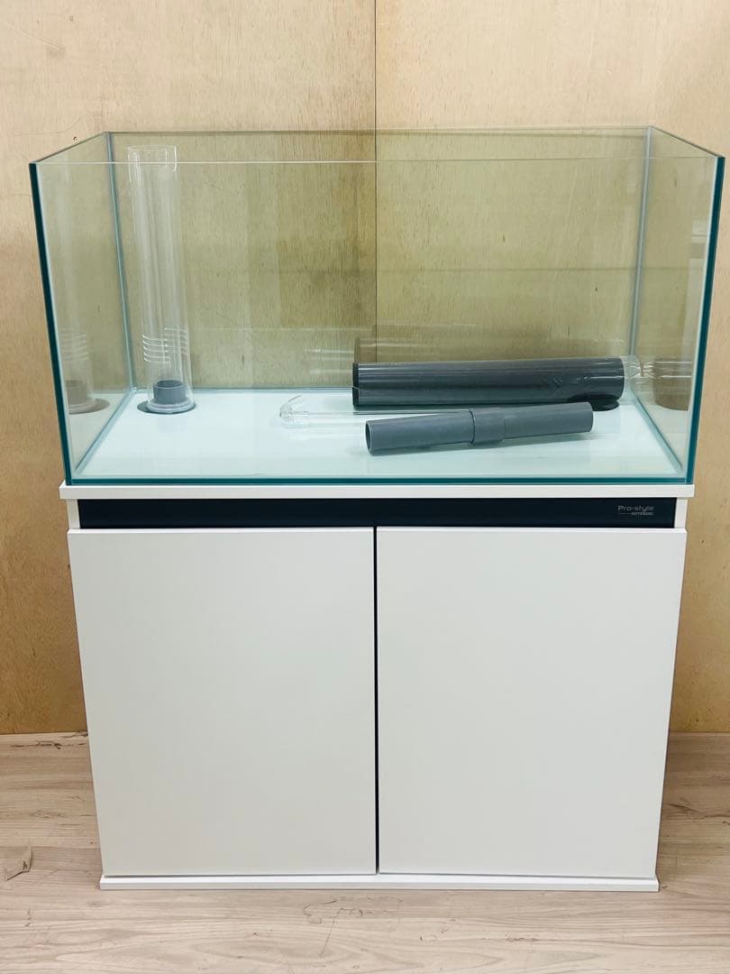 90cmサイズ　900×450×450オーバーフロー水槽セット　クリア＆ホワイト