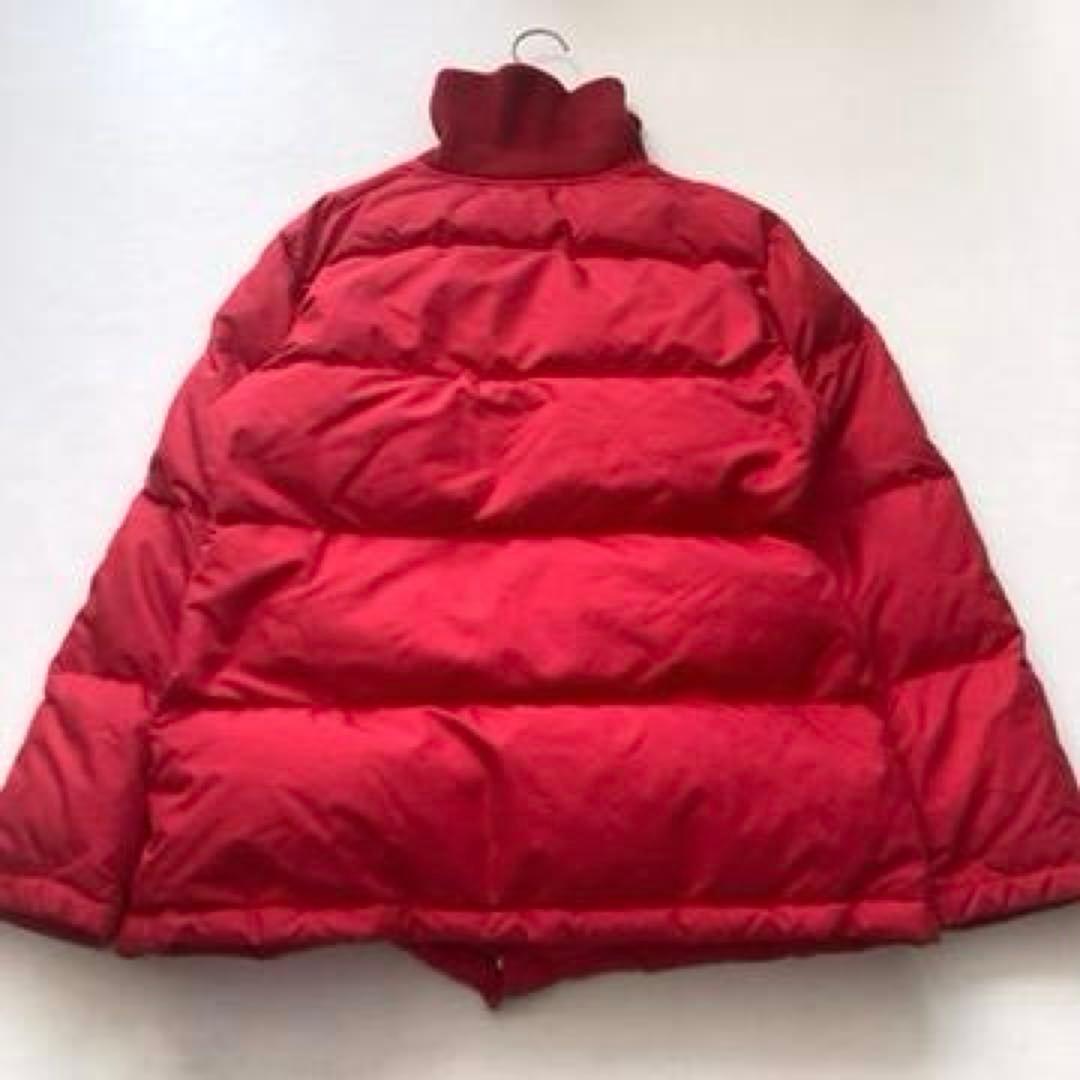 【希少】パーリーゲイツ　ダウンジャケット リブ スタンドカラー 赤 レディース1