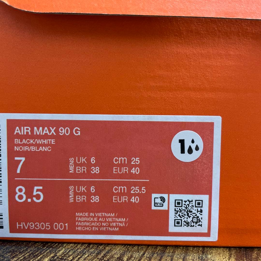 ナイキ ゴルフ　エアマックス 90 G　25cm　ブラック/ホワイト　防水