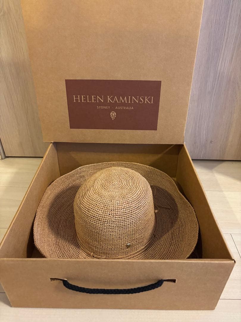 HELEN KAMINSKI ラフィア広つばハット