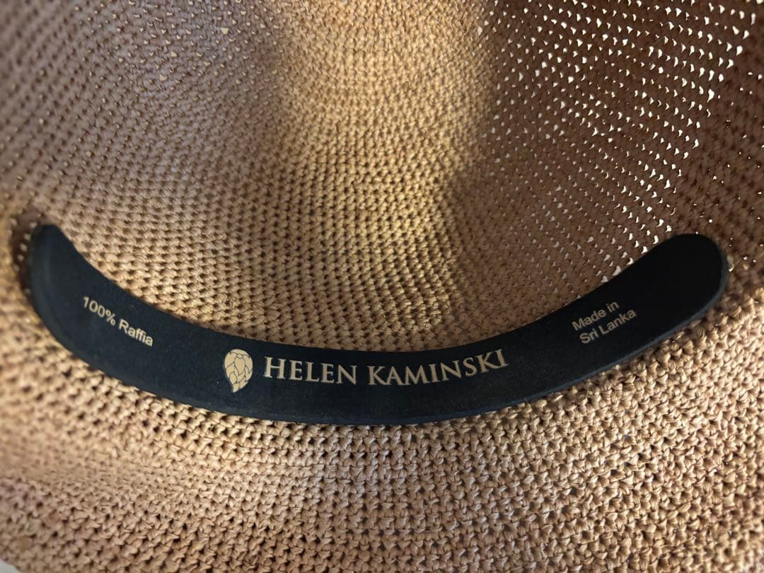 HELEN KAMINSKI ラフィア広つばハット