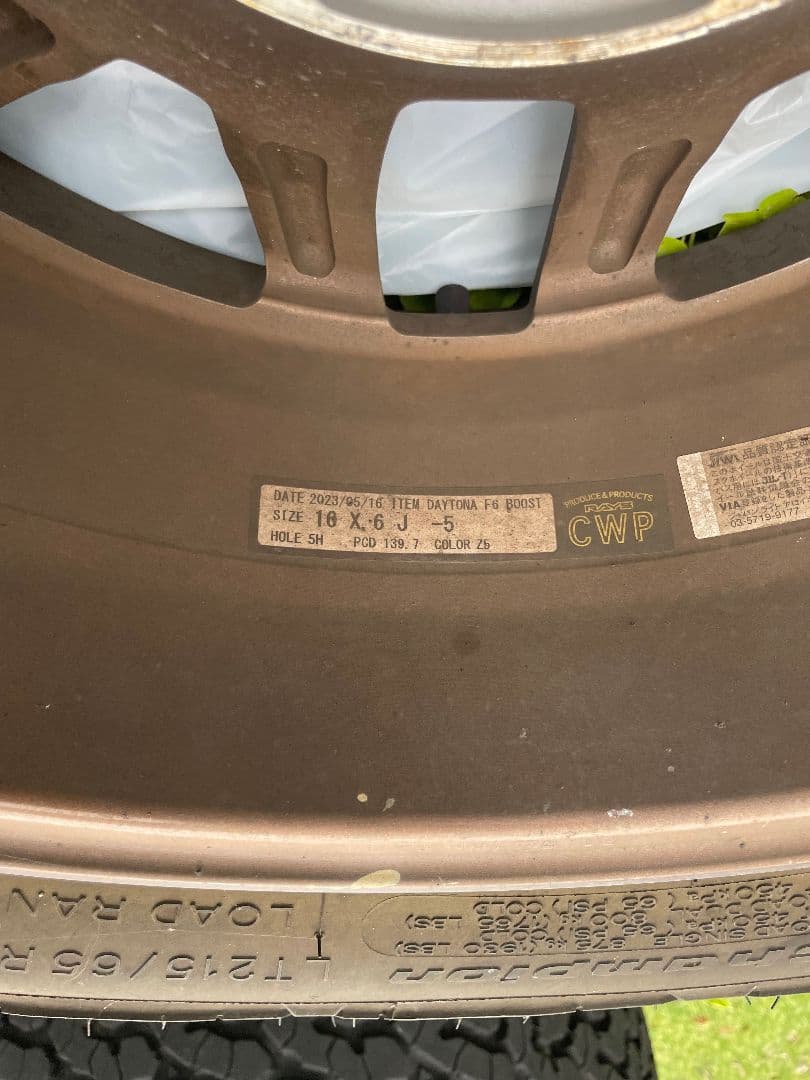 じゅんRAYS TEAM DAYTONA F6boost16×6J +5