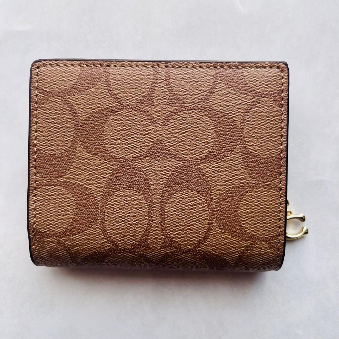 新品　コーチ　ミニ財布　財布　レディース　二つ折り