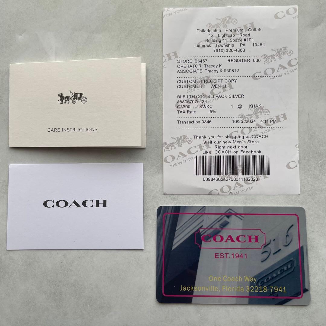 新品　コーチ　ミニ財布　財布　レディース　二つ折り